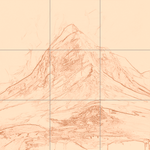 Sepia sketch with grid