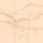 Sepia sketch with grid