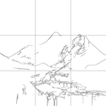 Line drawing with grid