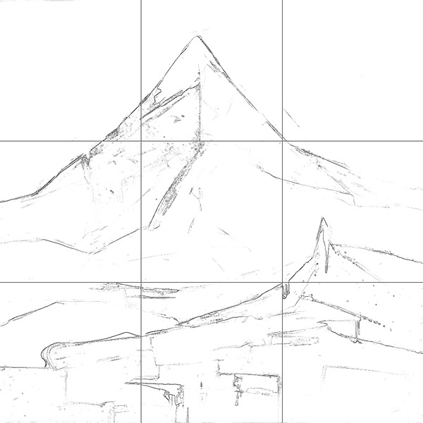 Sketch with grid