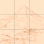 Sepia sketch with grid