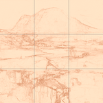 Sepia sketch with grid