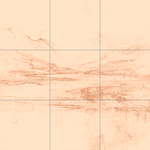 Sepia sketch with grid