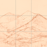 Sepia sketch with grid