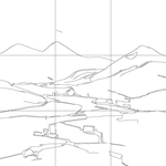 Line drawing with grid