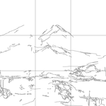 Line drawing with grid