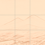 Sepia sketch with grid