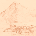 Sepia sketch with grid