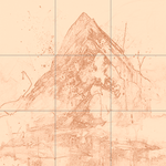 Sepia sketch with grid