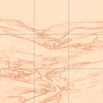 Sepia sketch with grid