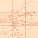 Sepia sketch with grid