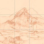 Sepia sketch with grid