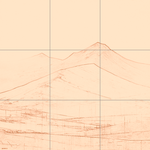 Sepia sketch with grid