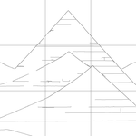 Line drawing with grid