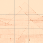 Sepia sketch with grid