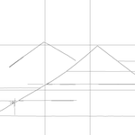 Line drawing with grid