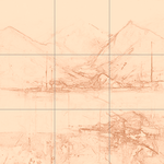 Sepia sketch with grid