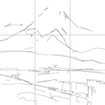 Line drawing with grid