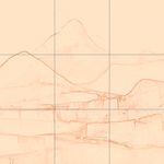 Sepia sketch with grid