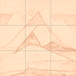 Sepia sketch with grid