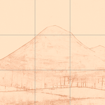 Sepia sketch with grid