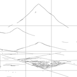 Line drawing with grid