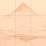 Sepia sketch with grid