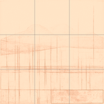 Sepia sketch with grid