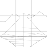 Line drawing with grid