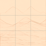 Sepia sketch with grid