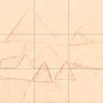 Sepia sketch with grid