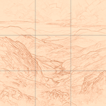 Sepia sketch with grid