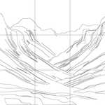 Line drawing with grid