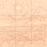 Sepia sketch with grid