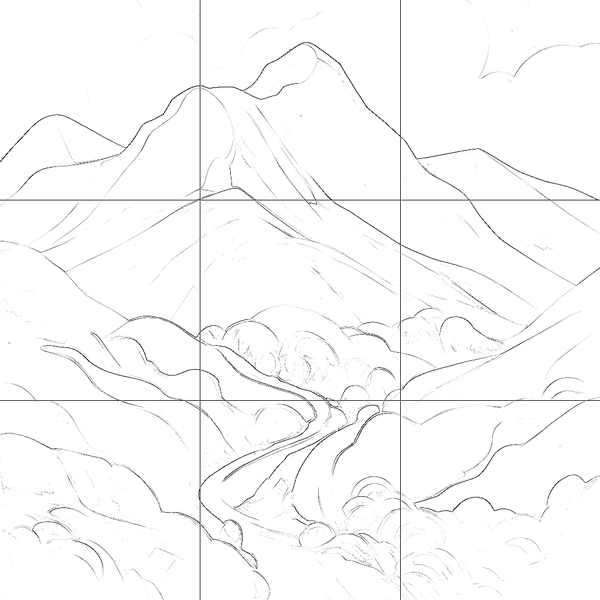 Sketch with grid