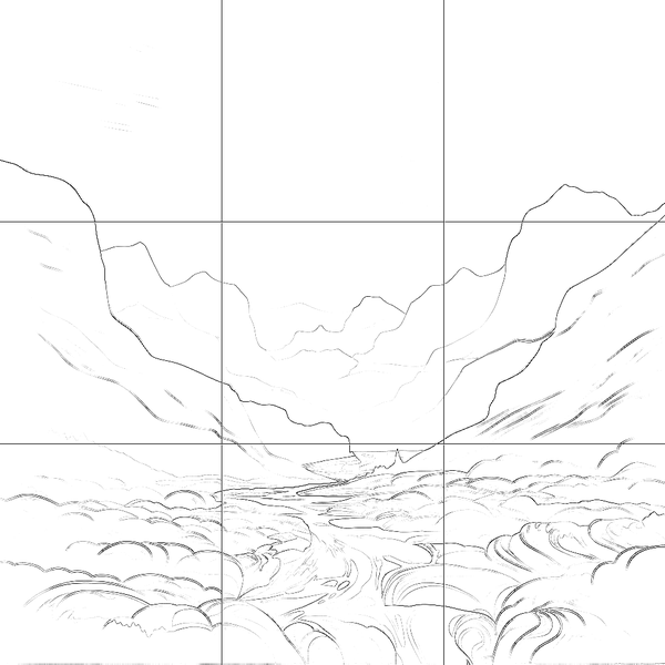 Sketch with grid