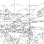 Line drawing with grid