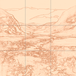 Sepia sketch with grid