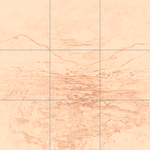 Sepia sketch with grid