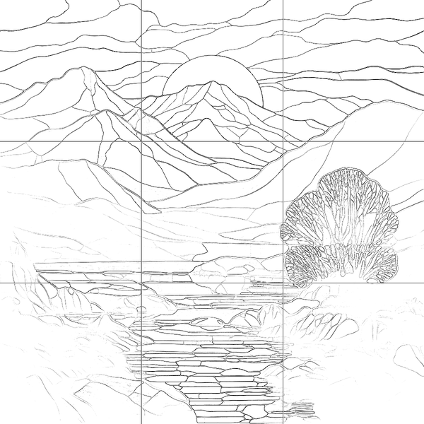 Sketch with grid