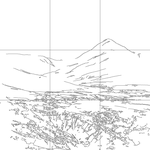 Line drawing with grid