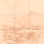 Sepia sketch with grid