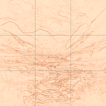 Sepia sketch with grid