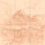 Sepia sketch with grid