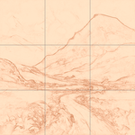 Sepia sketch with grid