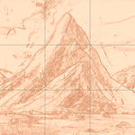 Sepia sketch with grid