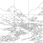 Line drawing with grid