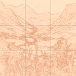 Sepia sketch with grid