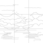 Line drawing with grid