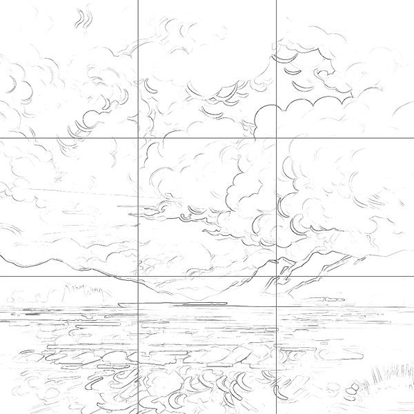 Sketch with grid